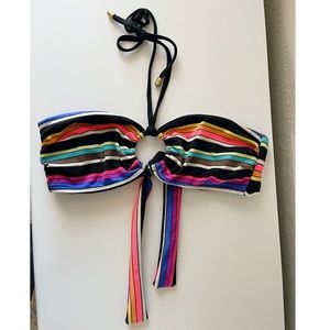 Vitamin A rainbow bandeau bikini top, 8